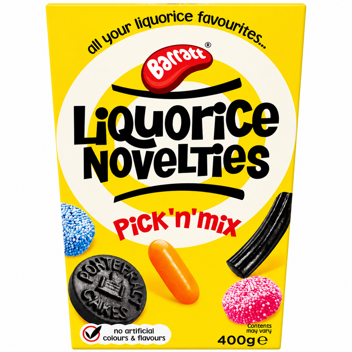 Barratt Liquorice Novelties Carton 400g
