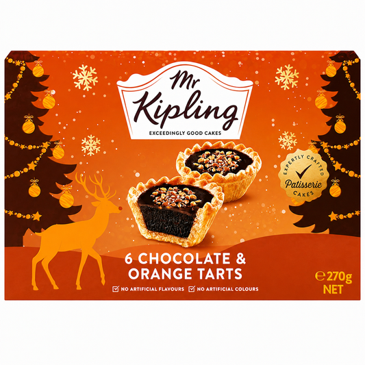 Mr Kipling 6 Chocolate & Orange Tarts 270g