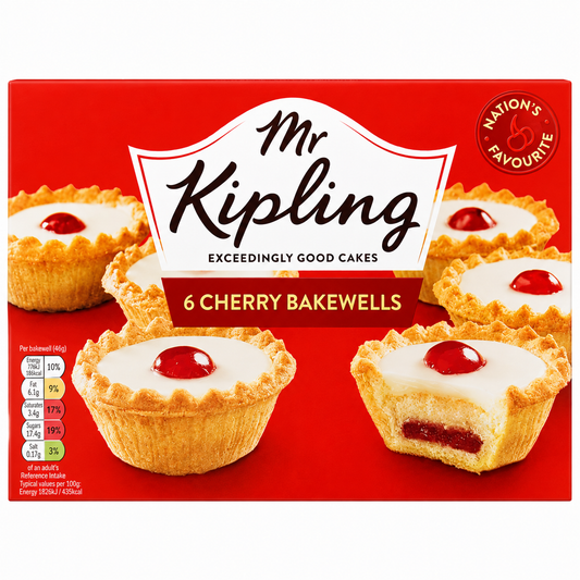Mr Kipling Cherry Bakewells 6 Pack 276g