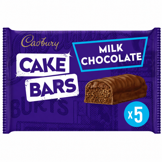 Cadbury Chocolate Cake Bars 5 Pack 150g