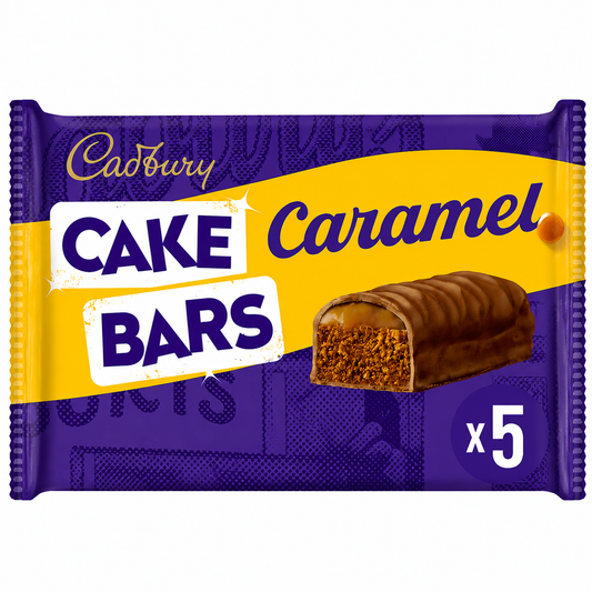 Cadbury Caramel Cake Bars 5 Pack 150g