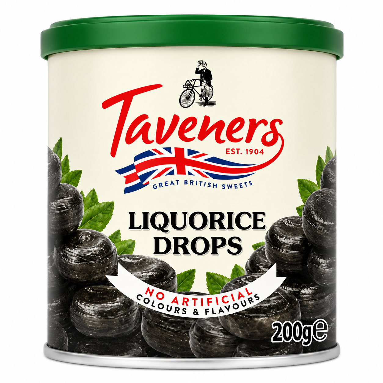Taveners Liquorice Drops 200g
