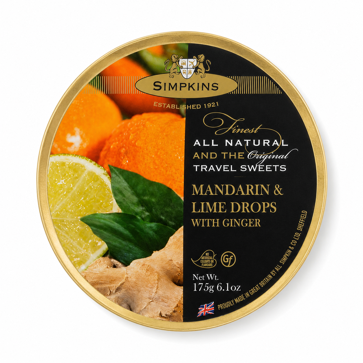 Simpkins Mandarin, Lime & Ginger Drops 200g
