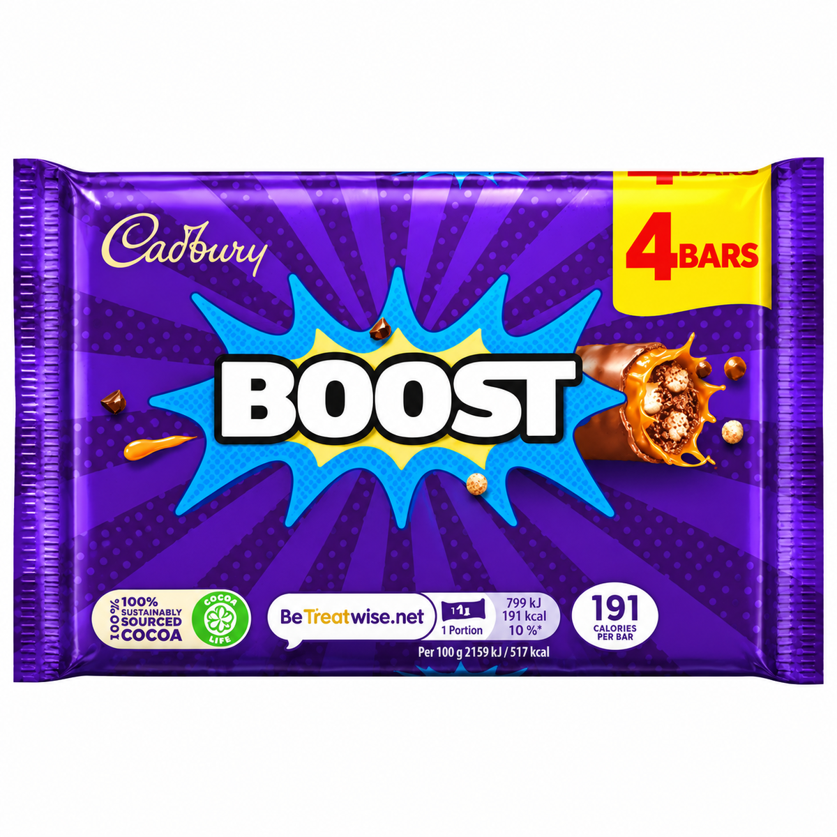 Cadbury Boost 4 Pack 136g