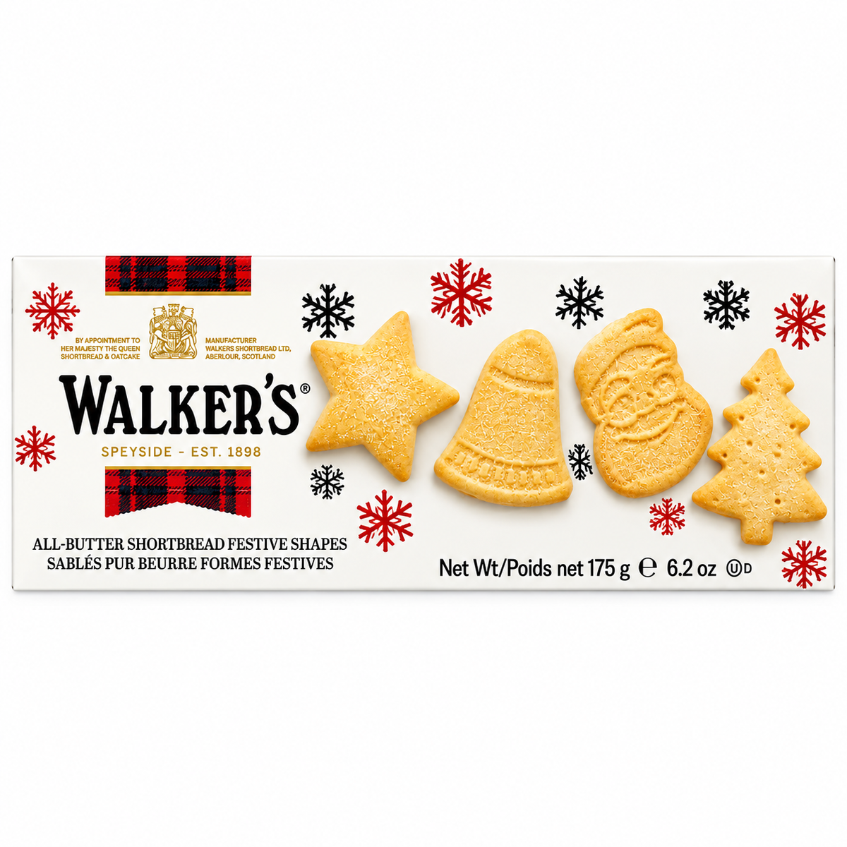Walker's Festive Selection Shortbread 175g