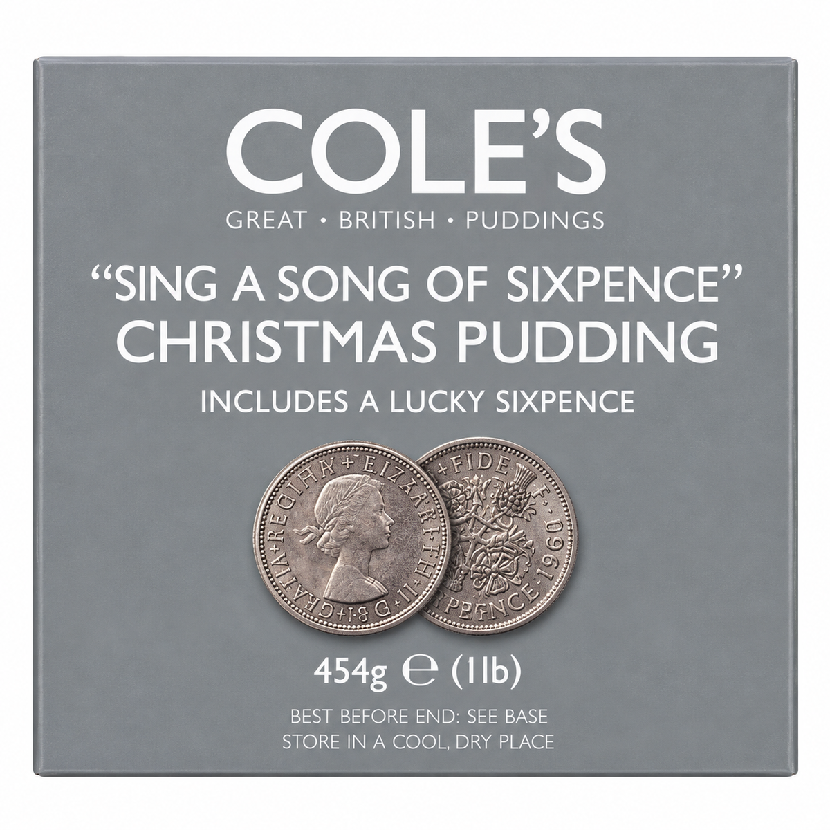 Cole's Sing A Song of Sixpence Christmas Pudding 454g