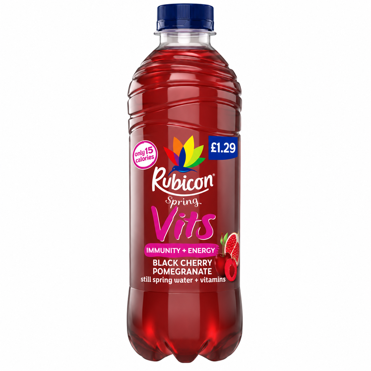 Rubicon Spring Vits Black Cherry Pomegranate Vitamin Water 500ml