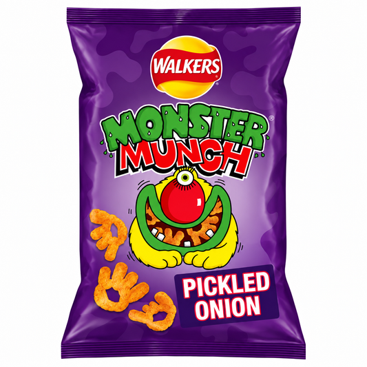 Walker's Monster Munch Pickled Onion 6 Pack 120g