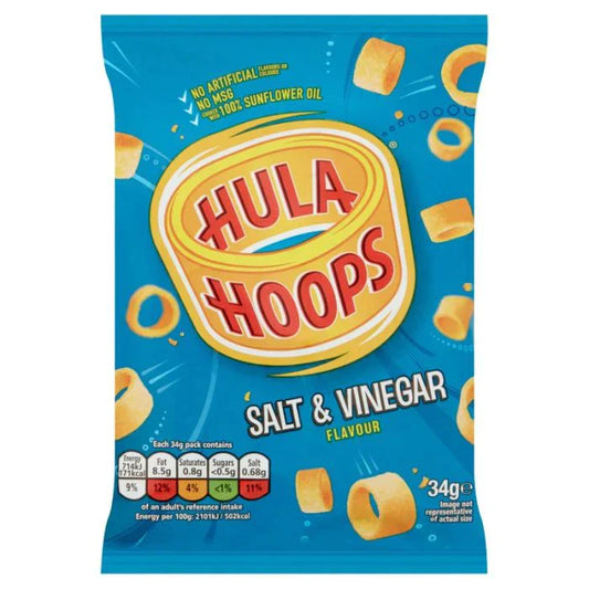 Hula Hoops Salt & Vinegar 34g