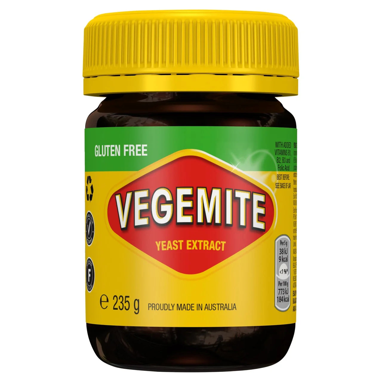 Vegemite Yeast Extract Gluten Free 235g