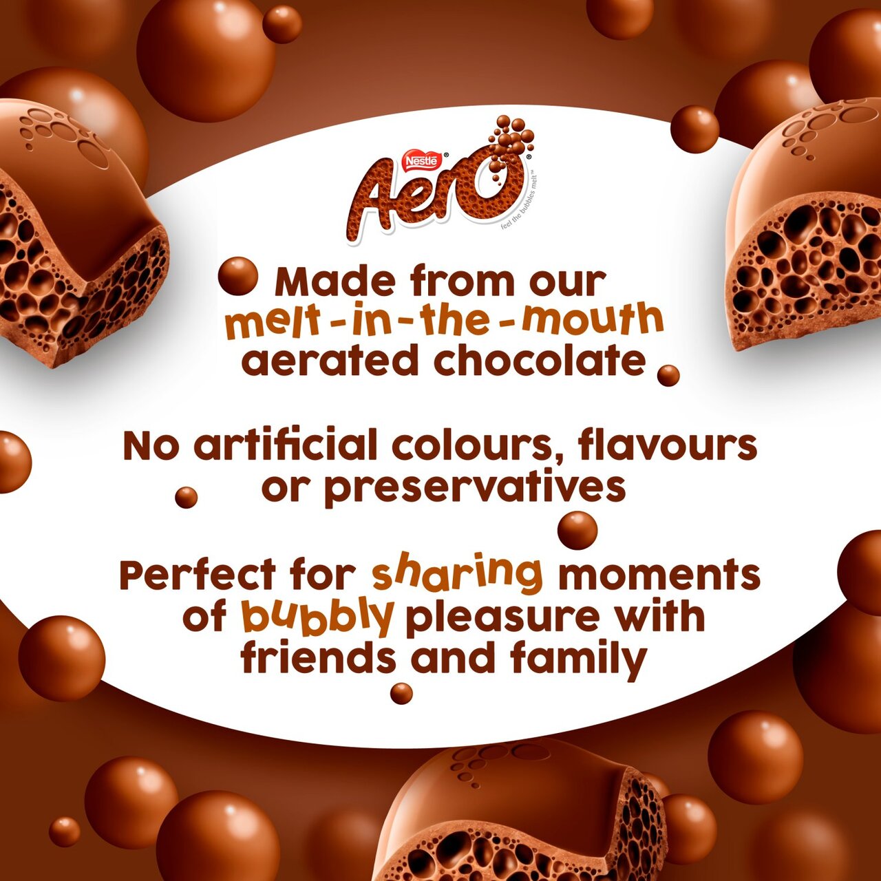 Nestlé Aero Milk Chocolate 90g