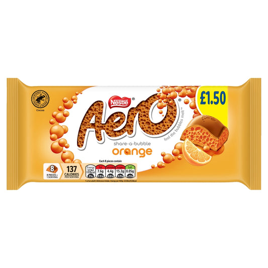 Nestlé Aero Orange Bar 90g