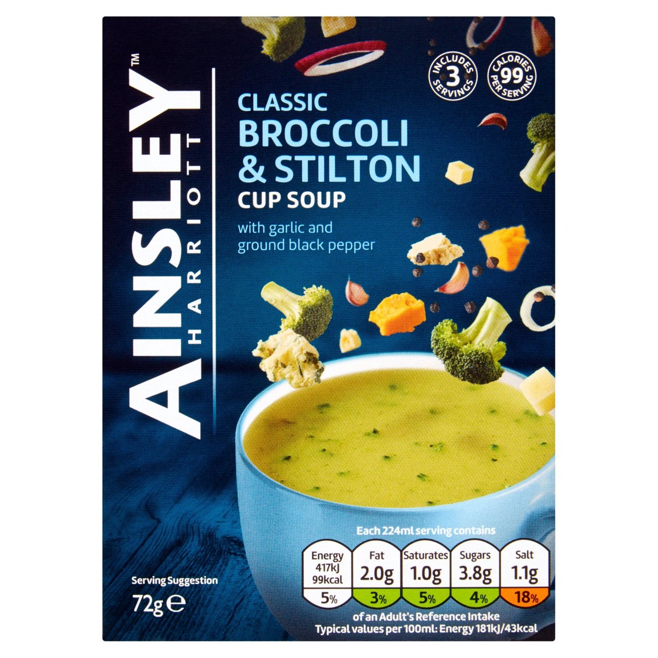 Ainsley Harriott Broccoli & Stilton 72g