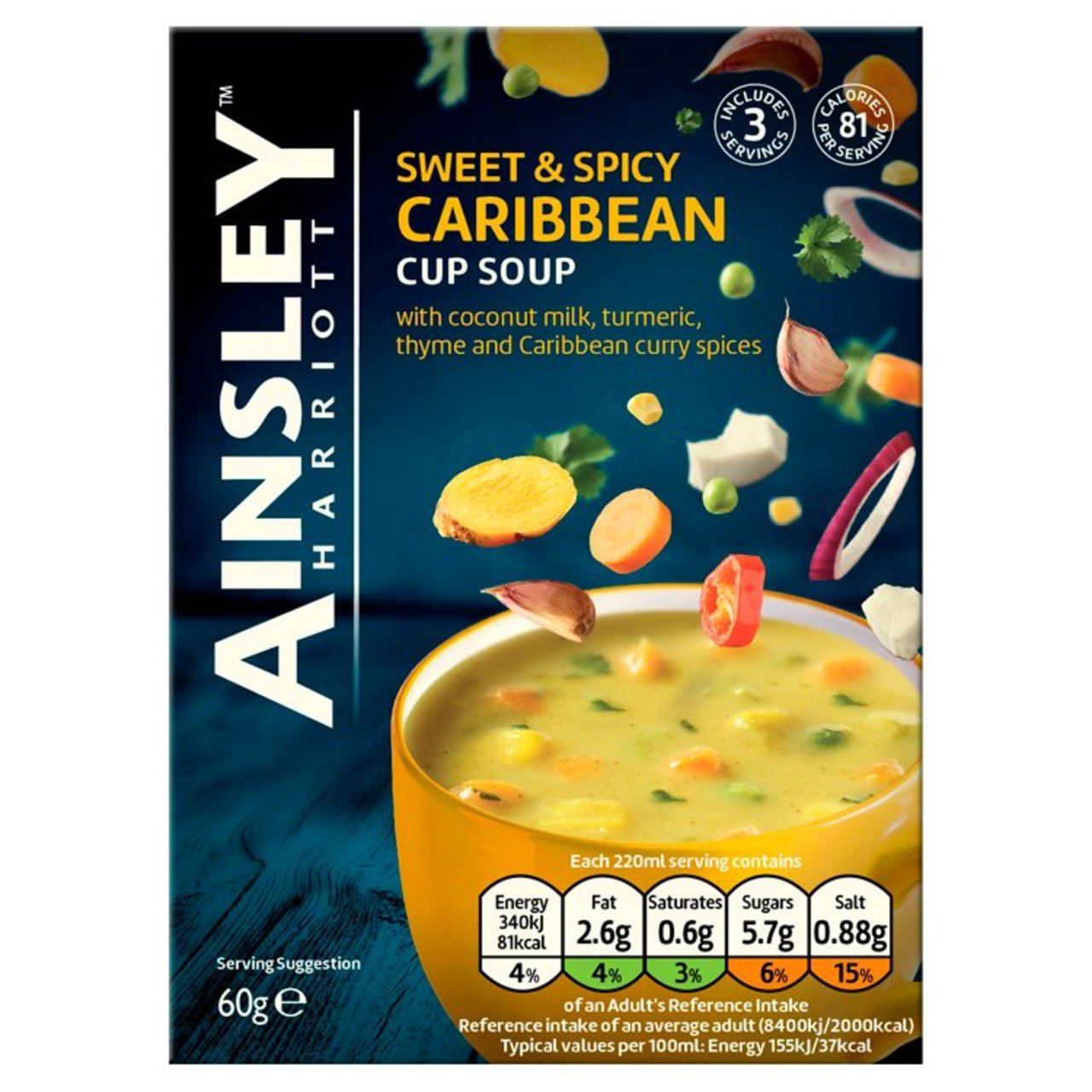 Ainsley Harriott Sweet & Spicy Caribbean Cup Soup 60g