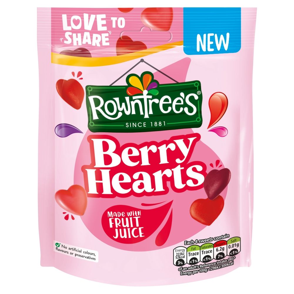 Rowntree's Berry Hearts 115g