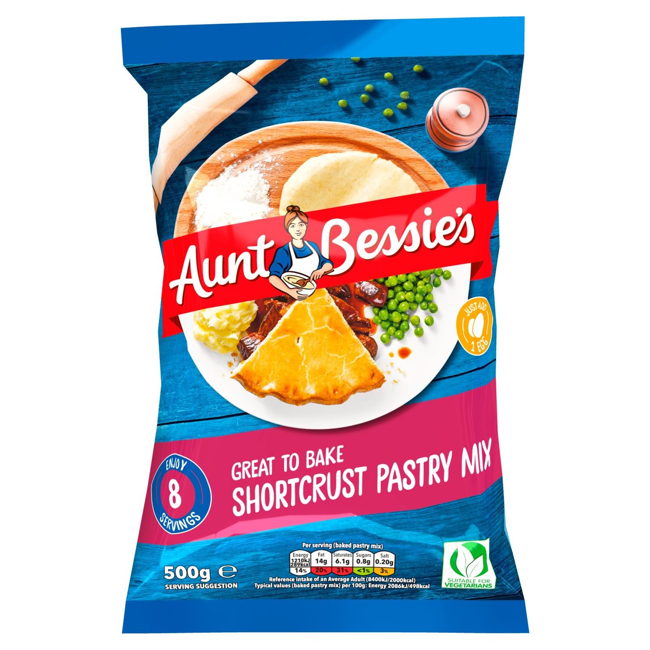 Aunt Bessie's Shortcrust Pastry Mix 500g