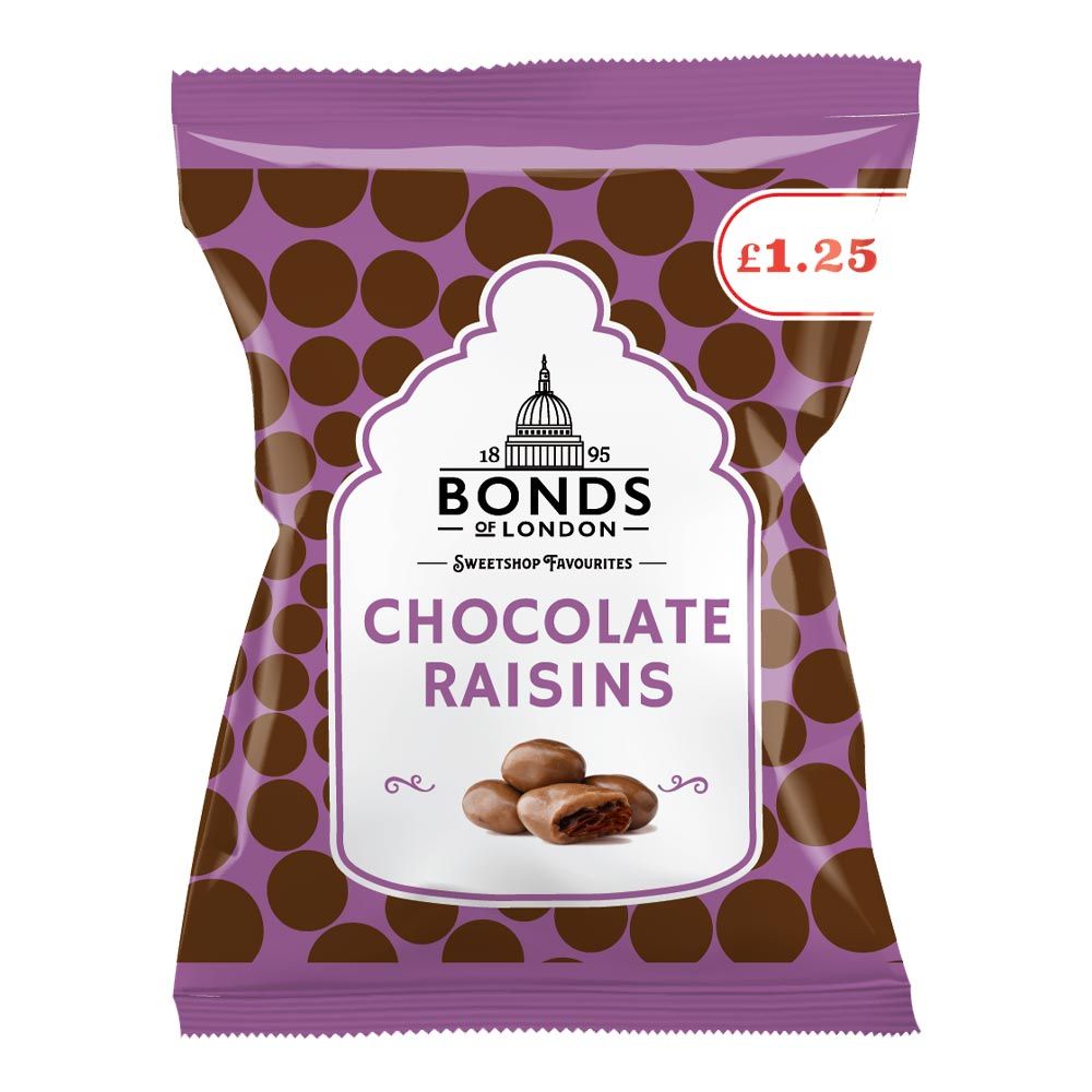 Bond's of London Chocolate Raisins 100g