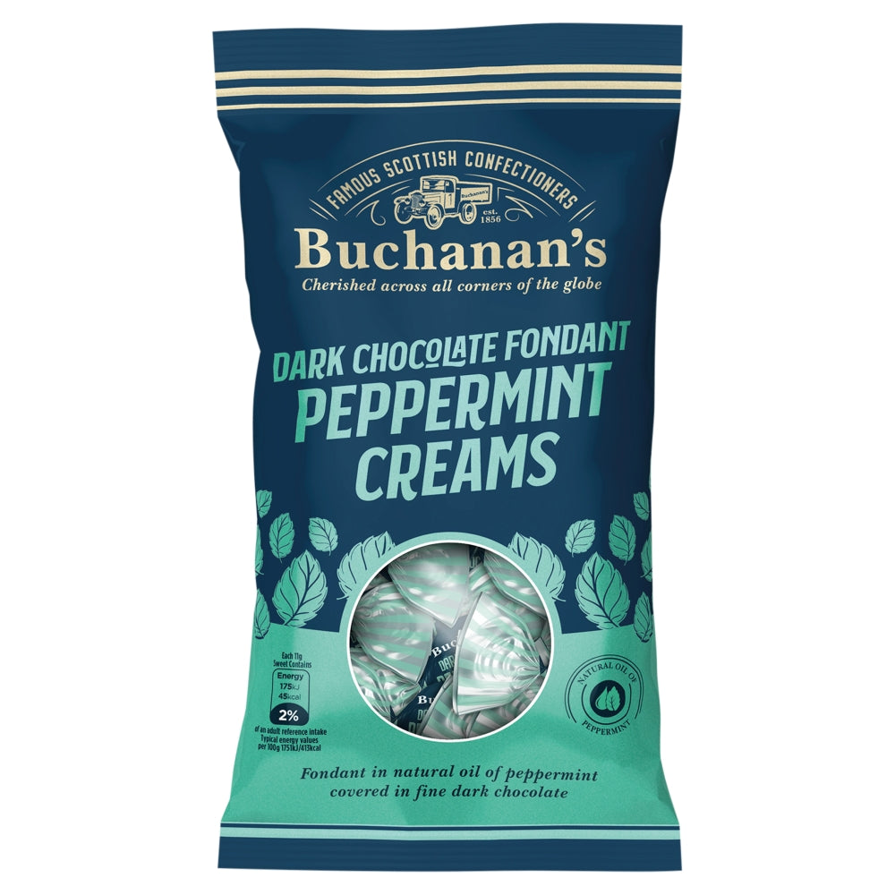 Buchanan's Dark Chocolate Peppermint Creams 120g