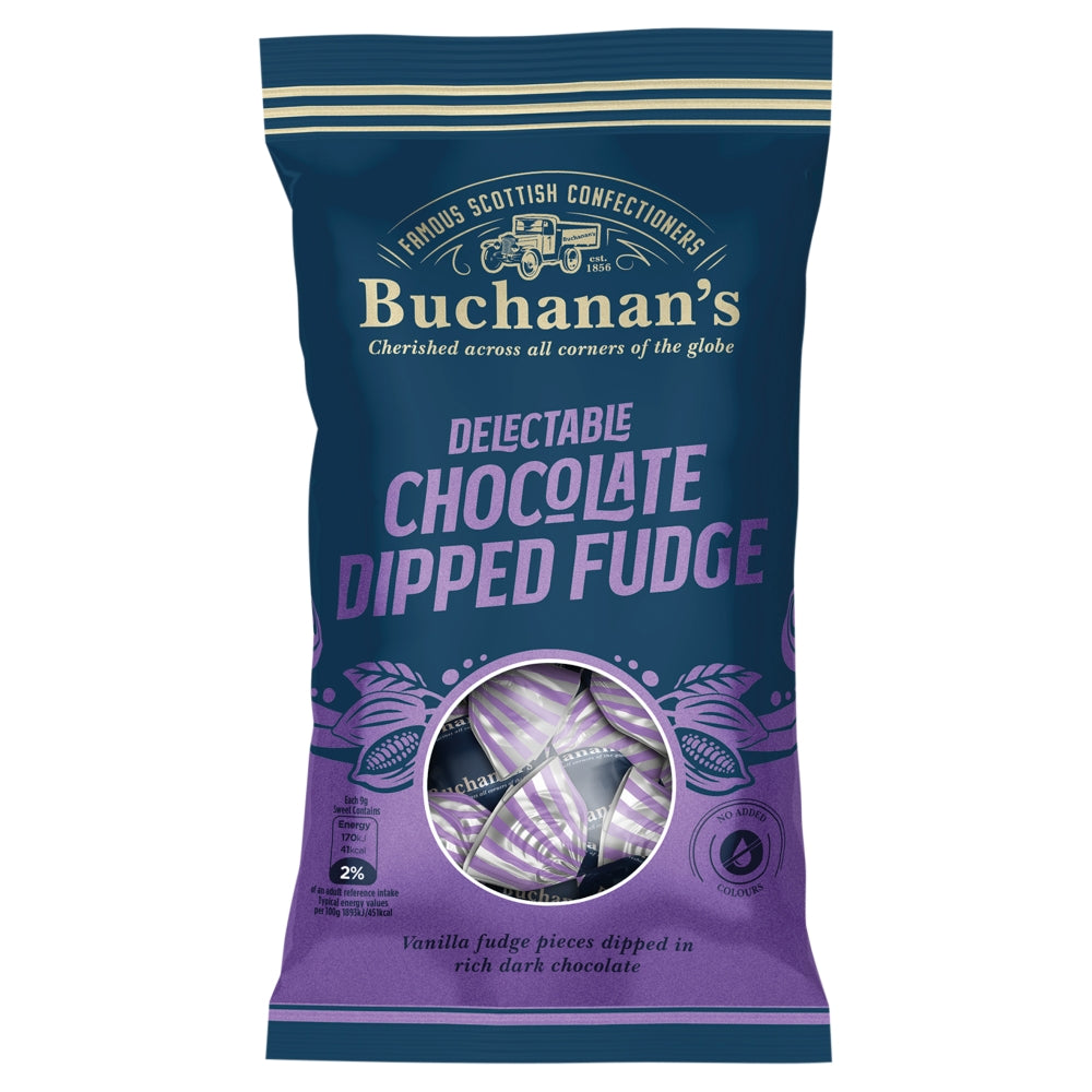 Buchanan's Delectable Chocolate Dipped Fudge 140g