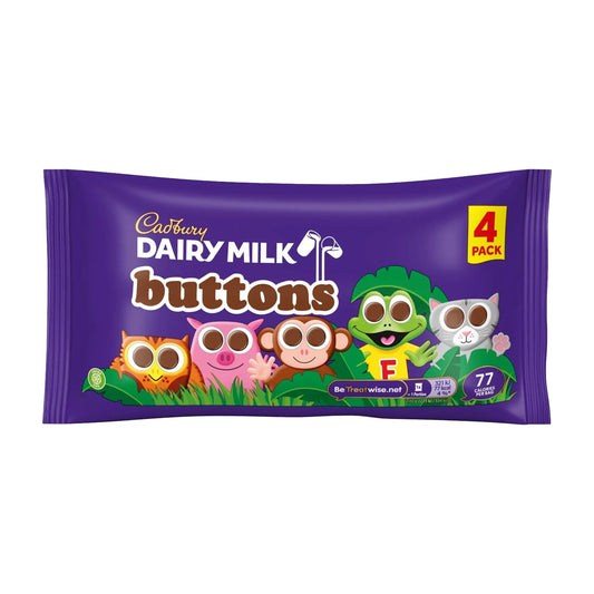 Cadbury Dairy Milk Buttons 4 Pack 58g