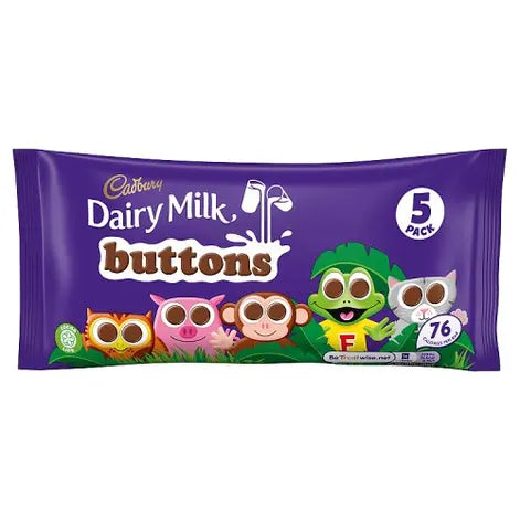 Cadbury Dairy Milk Buttons 5 Pack 72g