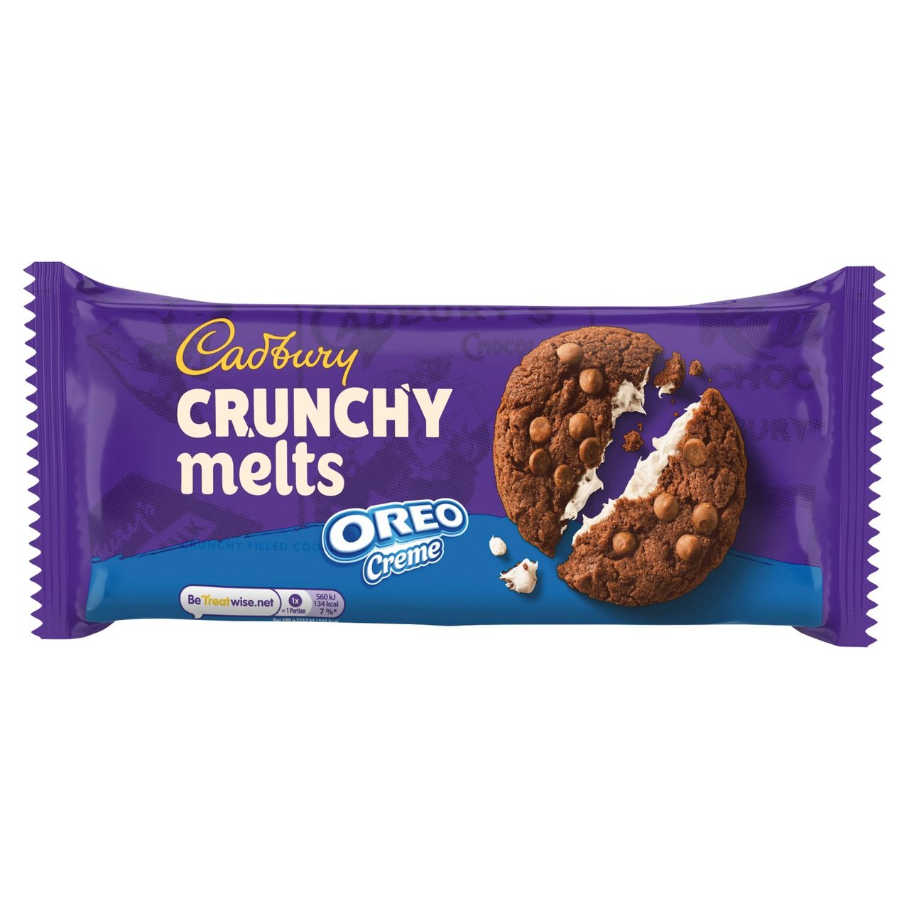 Cadbury Crunchy Melts Oreo Creme Chocolate Cookies 156g