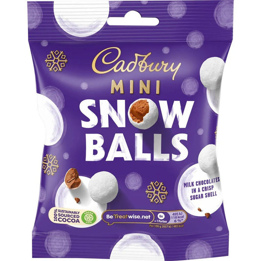 Cadbury Mini Snowballs 80g