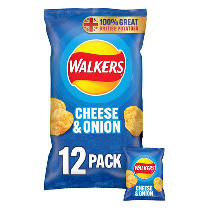 Walker's Cheese & Onion 12 Pack 300g