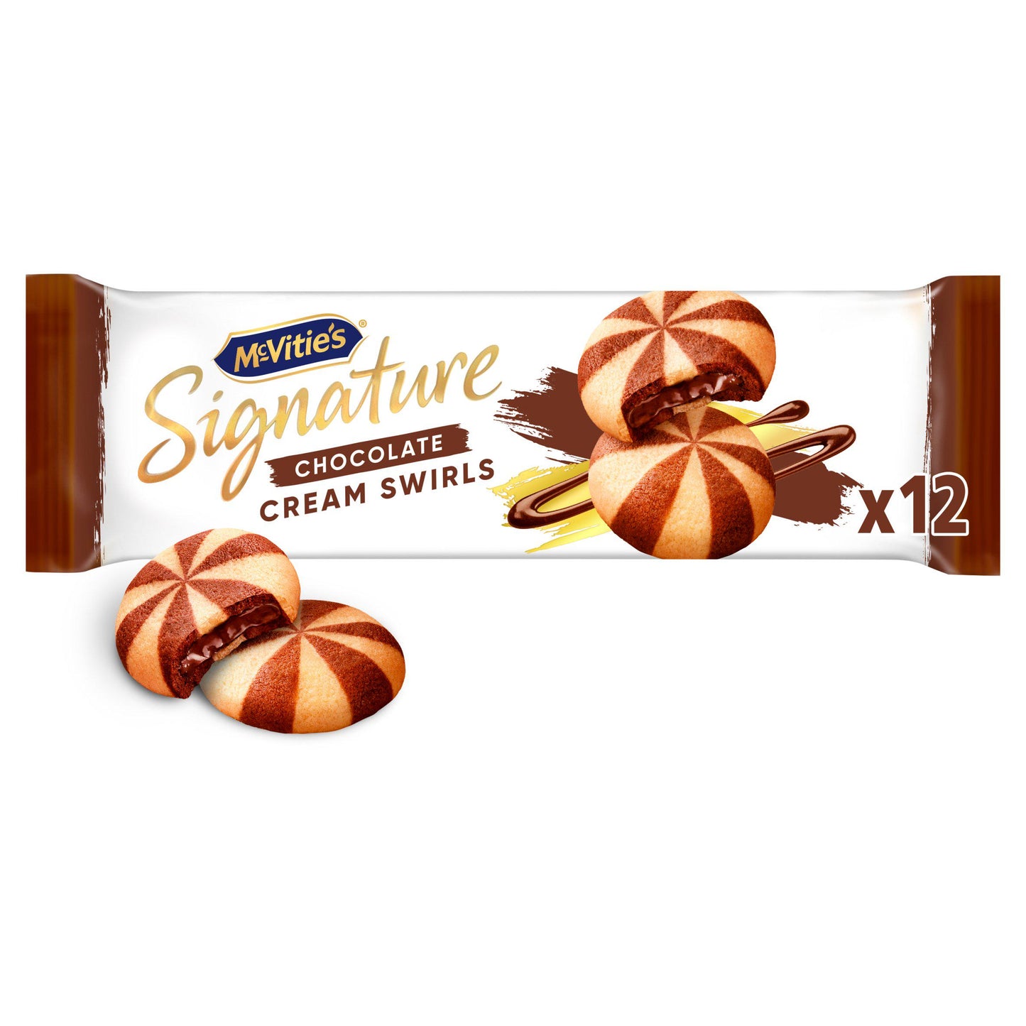 McVitie's Signature Chocolate Cream Swirls Biscuits 142g