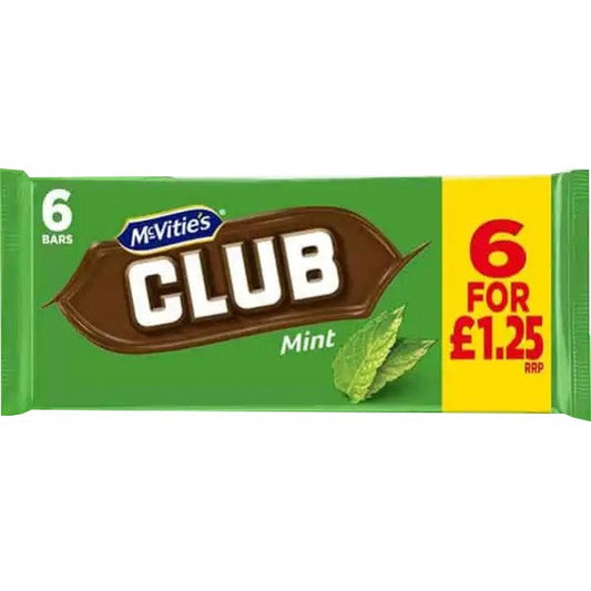 McVitie's Club Mint 6 Pack 138g