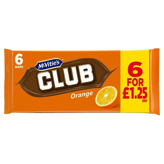 McVitie's Club Orange 6 Pack 138g