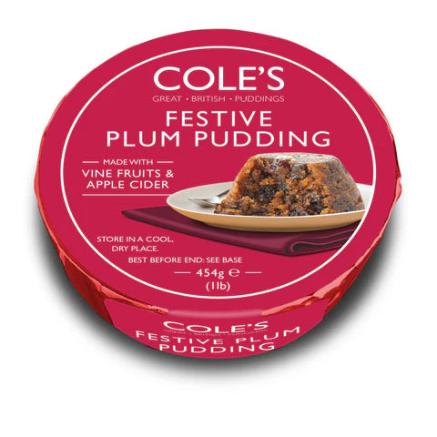 Cole's Festive Plum Pudding 454g