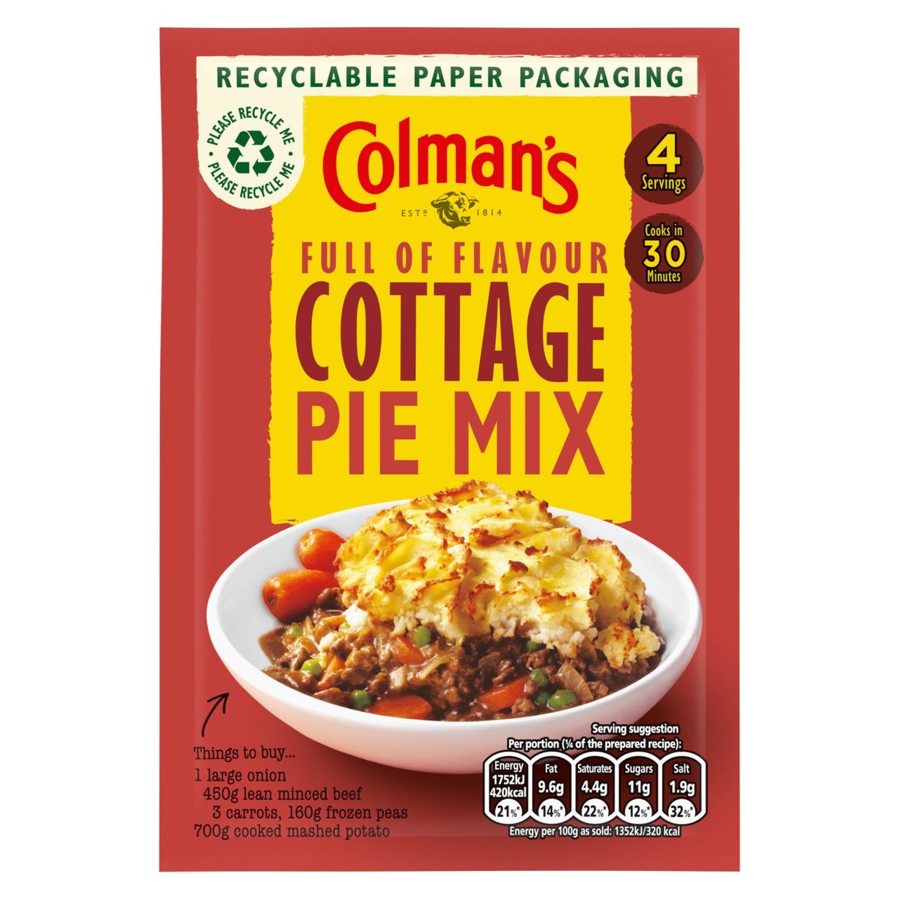 Colman's Cottage Pie Mix 45g