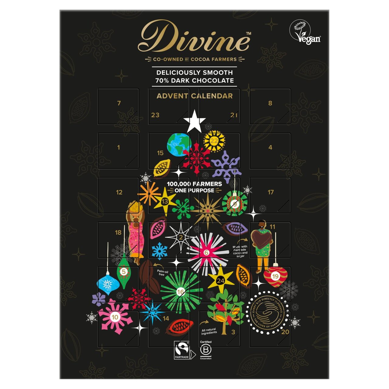 Divine Advent Calendar Dark 85g