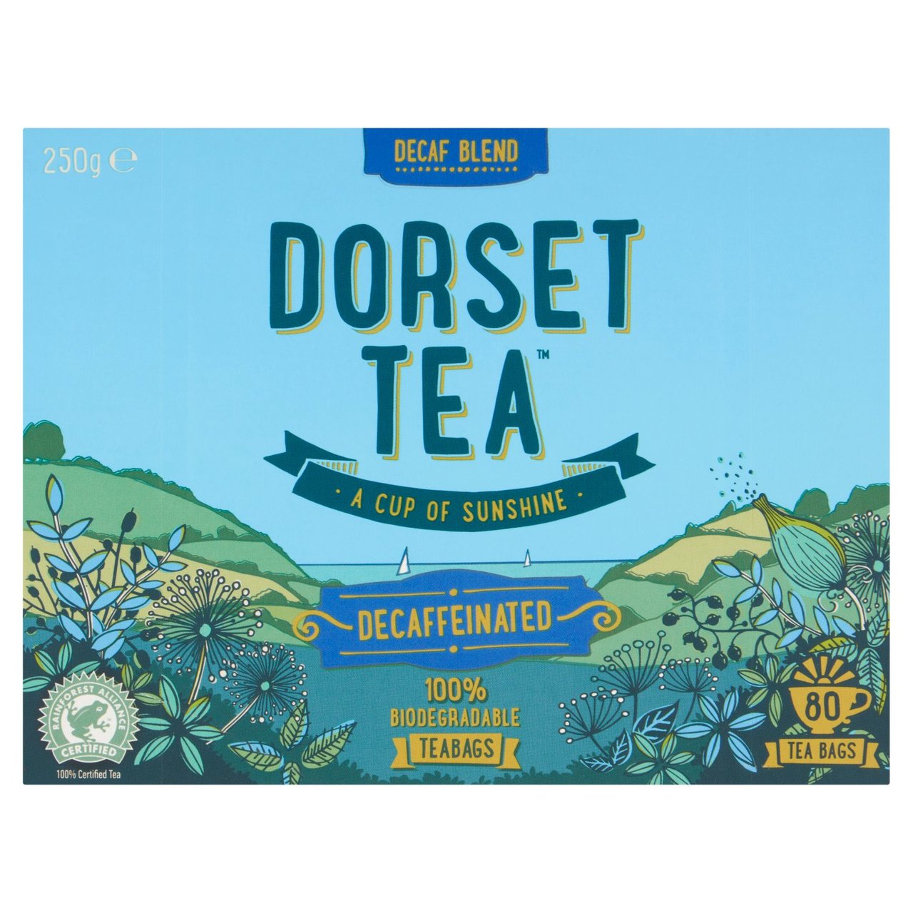 Dorset Tea Sunshine Blend Decaf 80's 250g