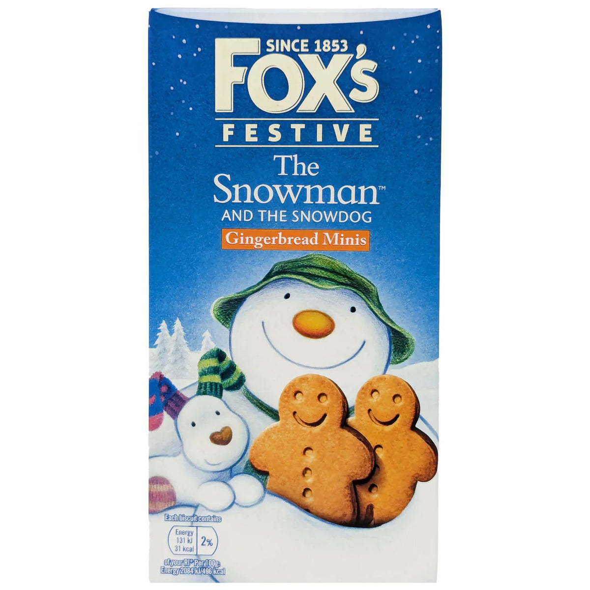 Fox's The Snowman & The Snowdog Gingerbread Minis 100g