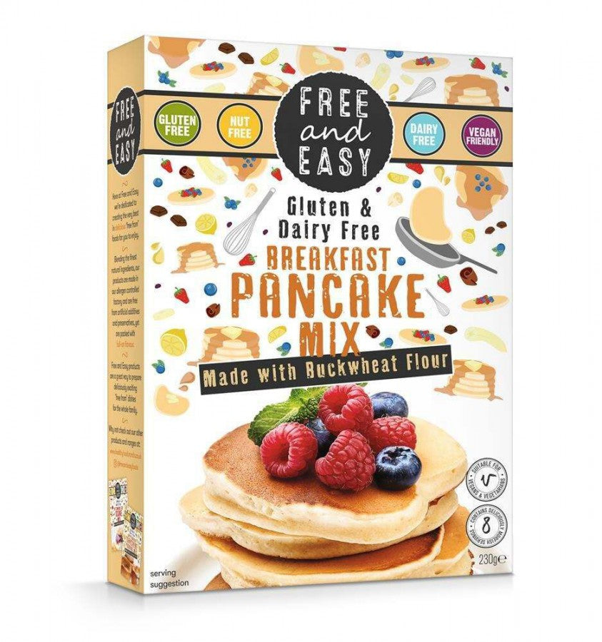Free & Easy Buckwheat Breakfast Pancake Mix 230g