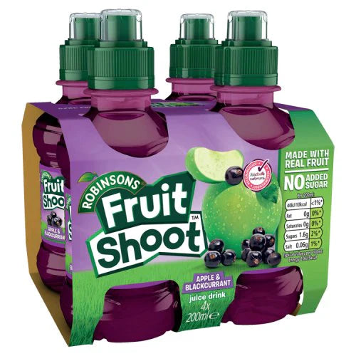 Robinson's Fruit Shoot Apple & Blackcurrant 4x200ml