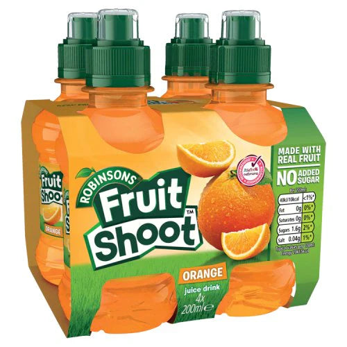 Robinson's Fruit Shoot Orange 4x200ml