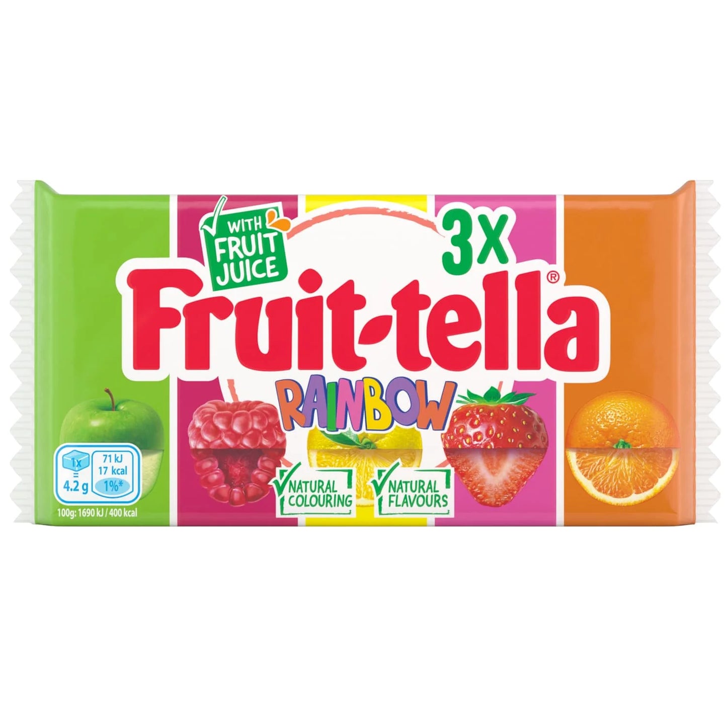 Fruit-Tella Rainbow 3 Pack 123g