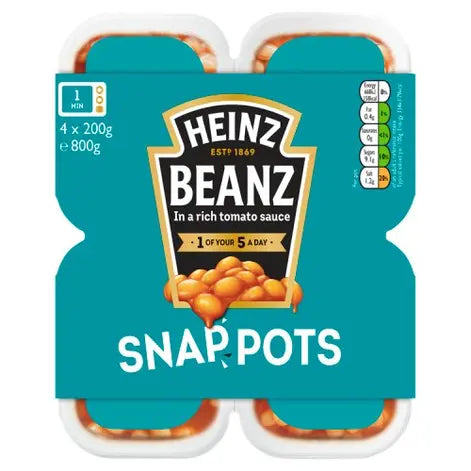 Heinz Baked Beans Snap Pots 800g