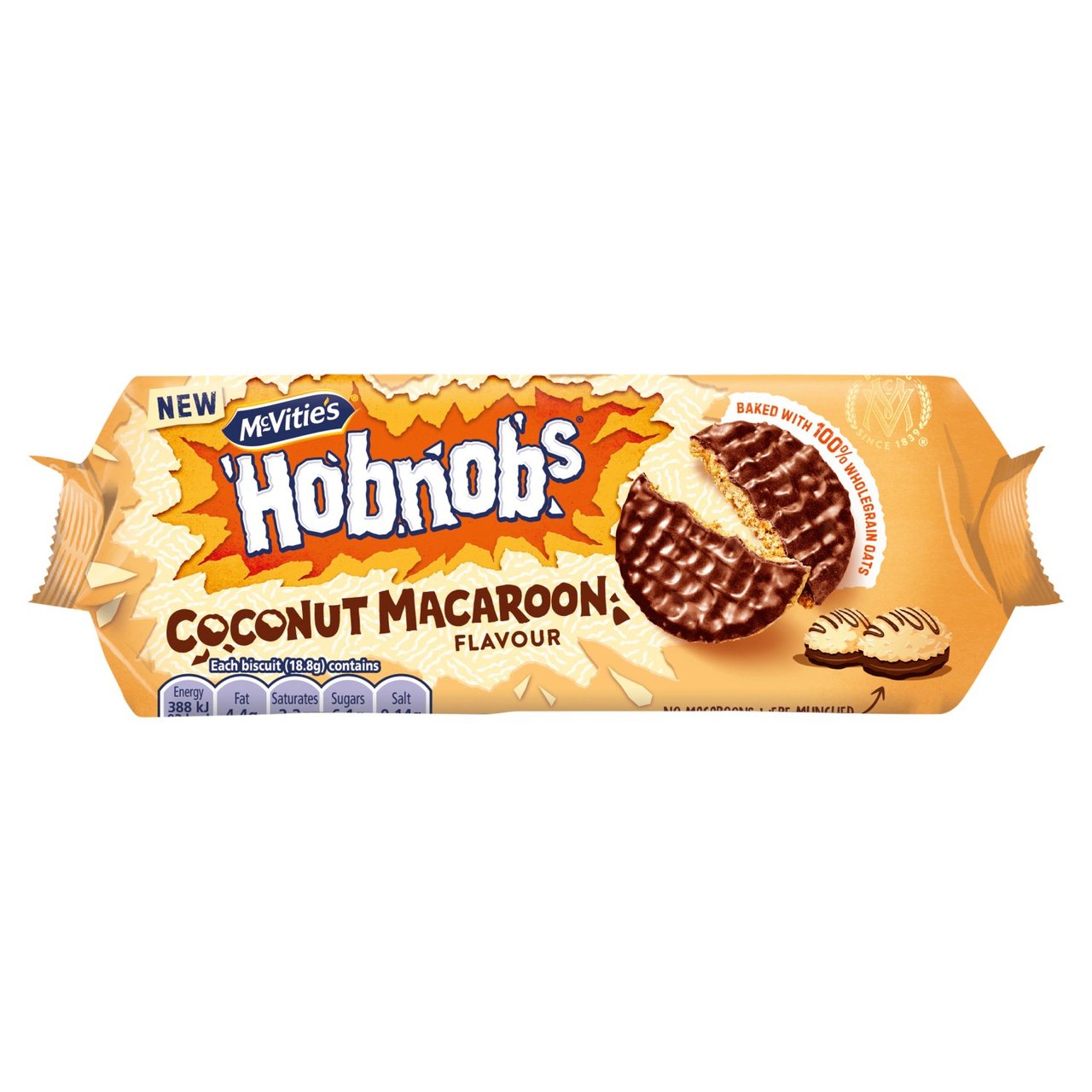 McVitie's Milk Chocolate Hobnobs Coconut Macaroon 262g