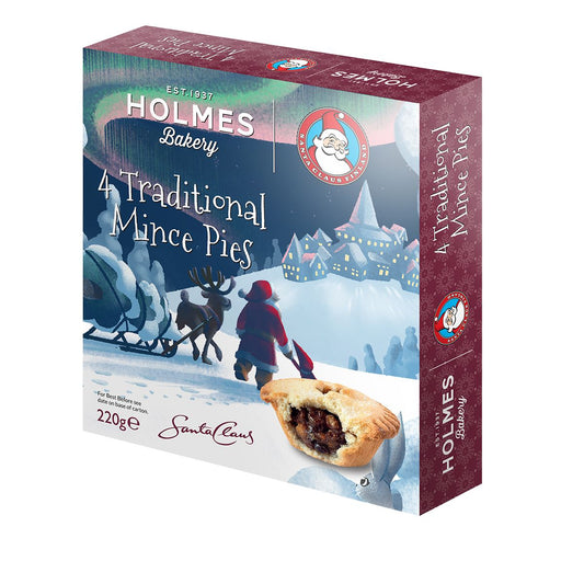 Holmes Bakery Mince Pies 4 Pack 220g