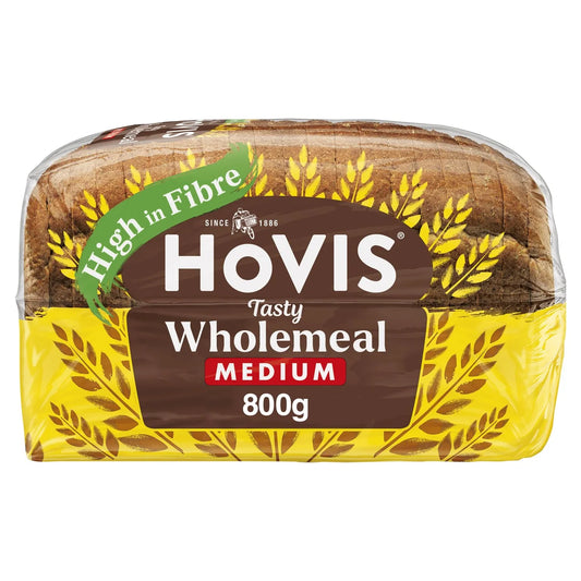 Hovis Wholemeal Medium Sliced Bread 800g