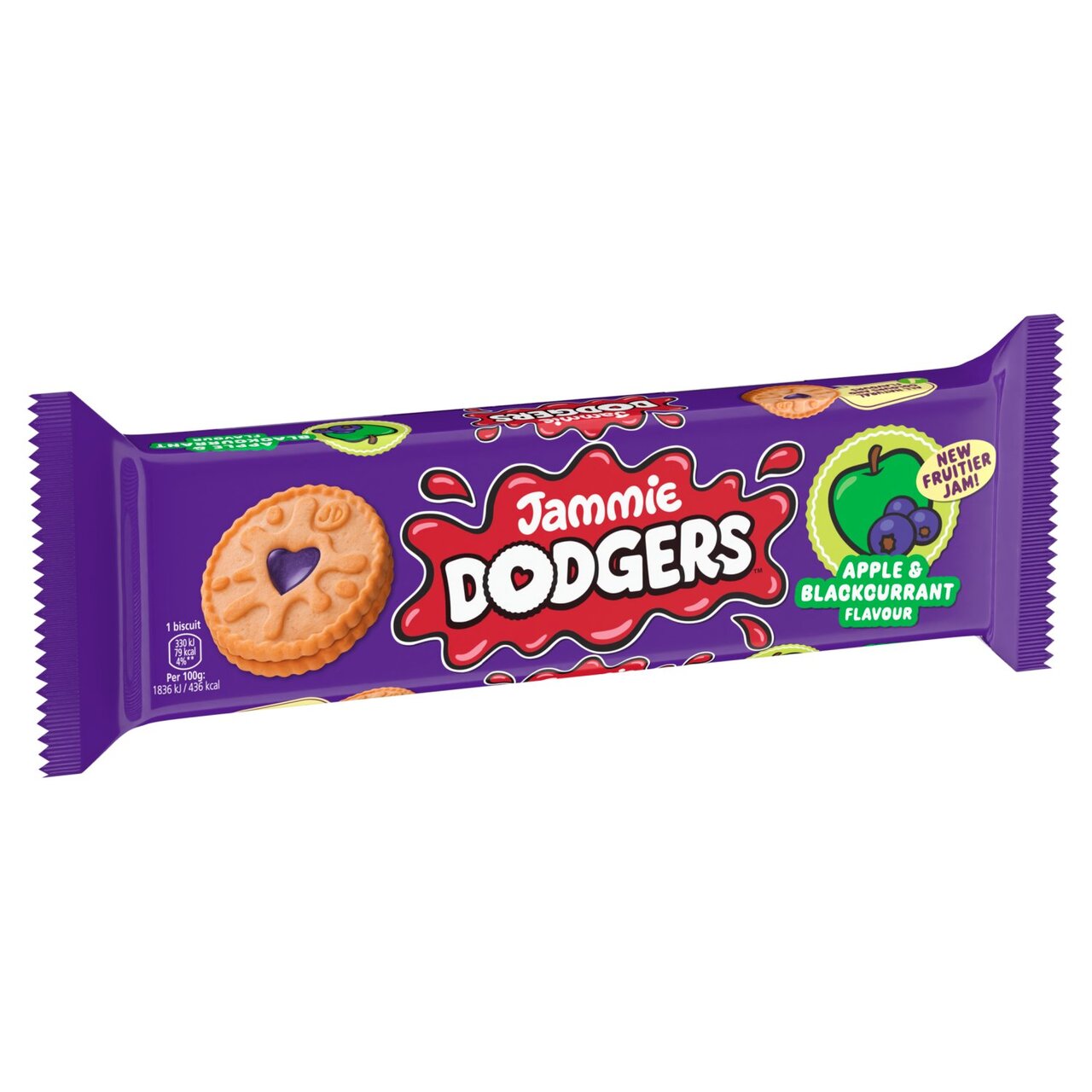 Burton's Jammie Dodgers Apple & Blackcurrant 140g