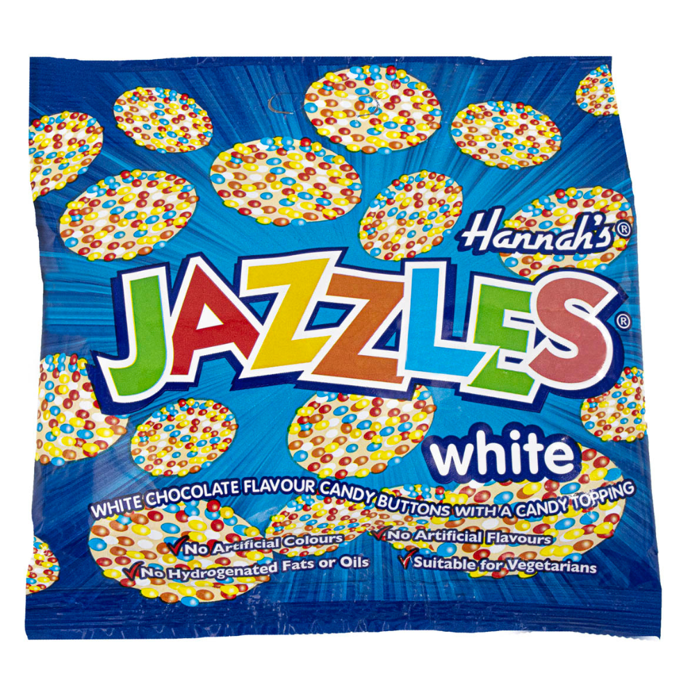 Hannah's Jazzles White Chocolate 140g