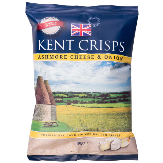 Kent Crisps Ashmore Cheddar & Onion 40g