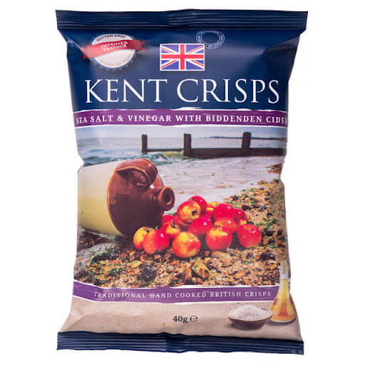 Kent Crisps Sea Salt and Vinegar with Biddenden Cider 40g