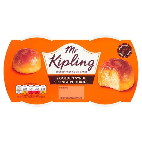 Mr Kipling Golden Syrup Sponge Puddings 190g