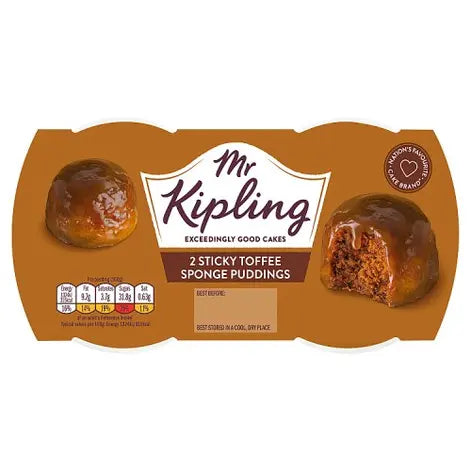 Mr Kipling Sticky Toffee Sponge Puddings 190g